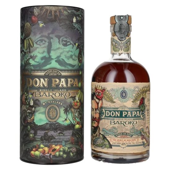 Don Papa Baroko cu cutie 40% 0.7L