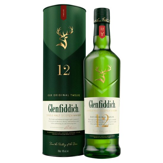 Glenfiddich 12 ani 40% 0.7L