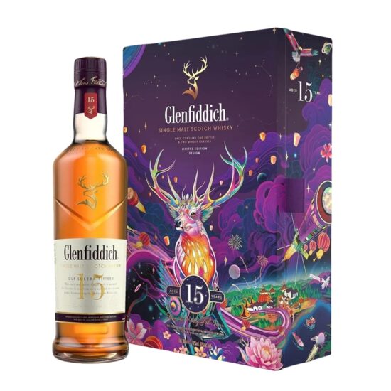 Glenfiddich Solera cu 2 pahare 15 ani 40% 0.7L