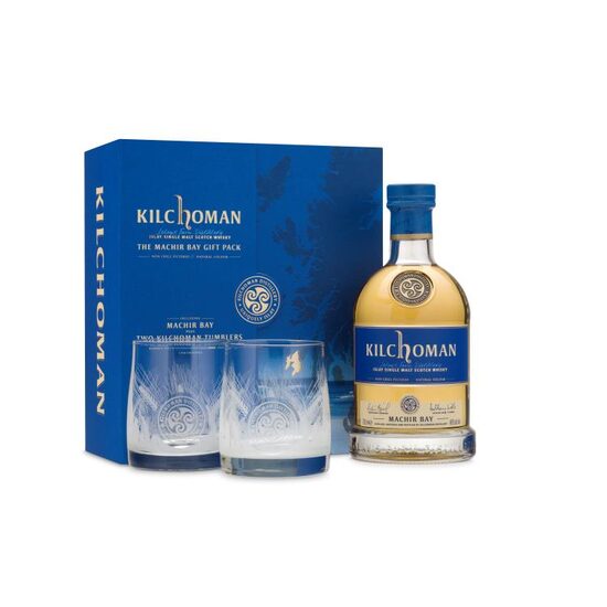 Kilchoman Machir Bay cu 2 pahare 46% 0.7L