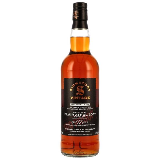Blair Athol 100 Proof Edition Signatory Vintage 17 Ani 57.1% 0.7L