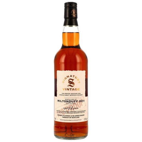 Miltonduff 100 Proof Edition Signatory Vintage 14 ani 57.1% 0.7L