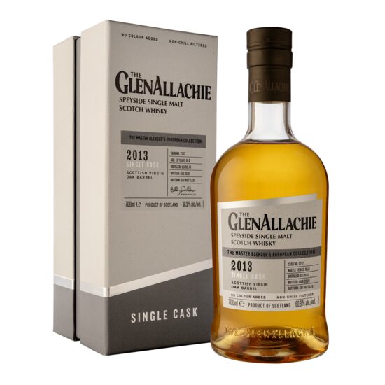 GlenAllachie 12 Ani 2013 Single Cask #4385 European Virgin Oak Barrel 60.9% 0.7L