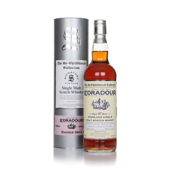 Edradour 10 ani Un-Chillfiltered Collection Signatory Vintage