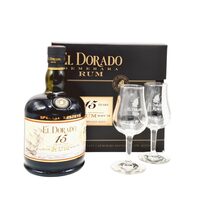 El Dorado 15 Ani Demerara Rum cu 2 Pahare 43% 0.7L