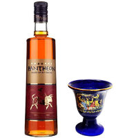 Parthenon Grape Spirit Drink 7 Stele, 38%, 0.7L cu Ceramic Gold Cup