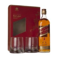 Johnnie Walker Red Label, 40%, 0.7L cu 2 Pahare