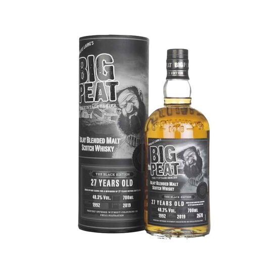 Big Peat The Black Edition Blended Malt Scotch Whisky, 27 Ani, 48.3%, 0.7L