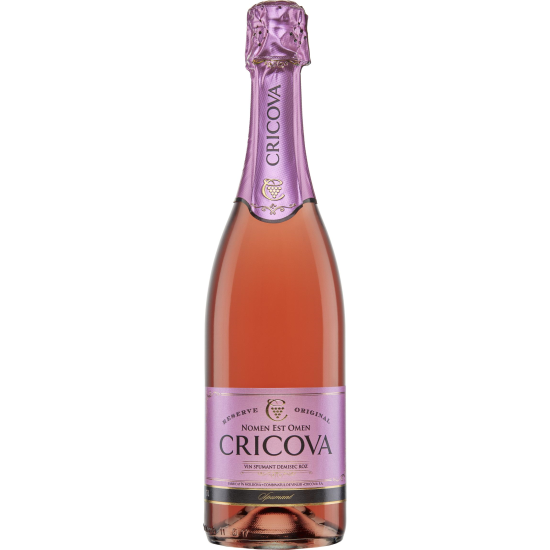 Cricova Spumant Traditional Rose Demisec, 11%, 0.75L