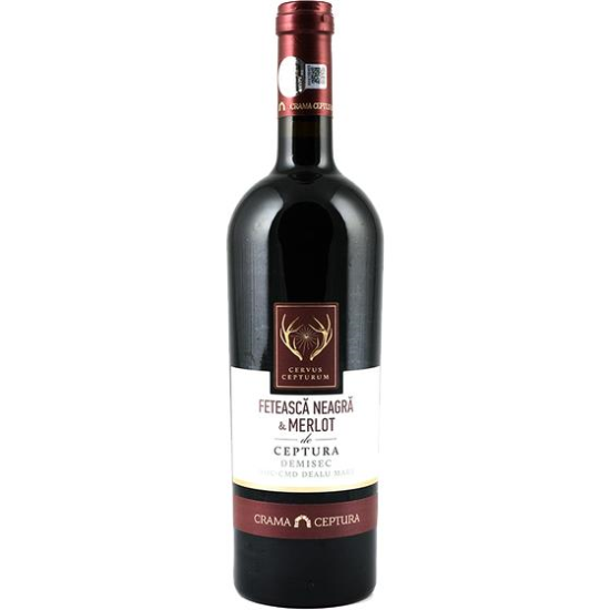 Crama Ceptura Cervus Cepturum Feteasca Neagra/Merlot, 14%, 0.75L