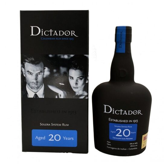 Dictador Colombian Rum, 20 Ani cu cutie, 40%, 0.7L