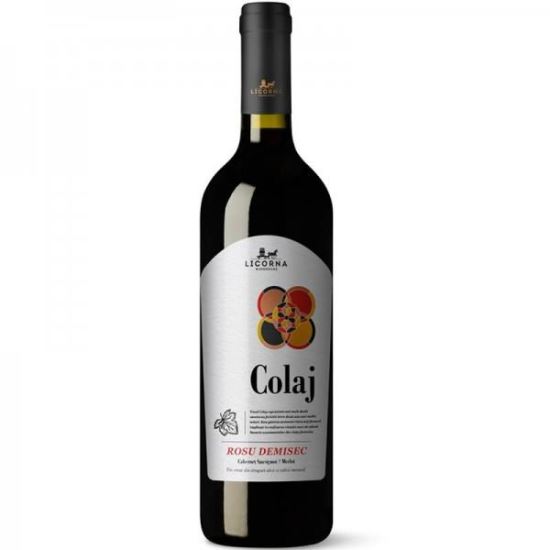 Licorna Colaj Rosu Demisec, 12.5%, 0.75L